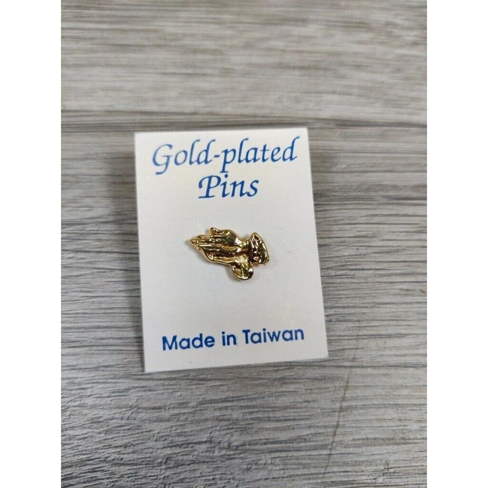Gold Plated Praying Hands 3/4